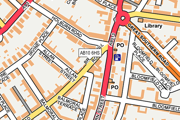 AB10 6HS map - OS OpenMap – Local (Ordnance Survey) AB10 6HS map - OS OpenMap – Local (Ordnance Survey)