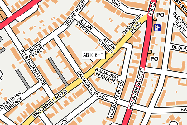 AB10 6HT map - OS OpenMap – Local (Ordnance Survey) AB10 6HT map - OS OpenMap – Local (Ordnance Survey)