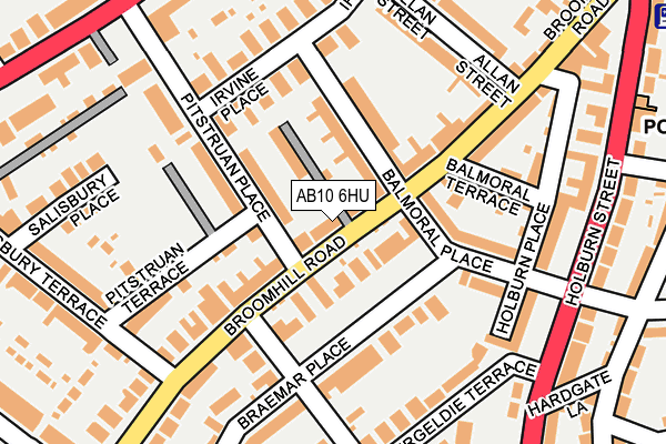 AB10 6HU map - OS OpenMap – Local (Ordnance Survey) AB10 6HU map - OS OpenMap – Local (Ordnance Survey)