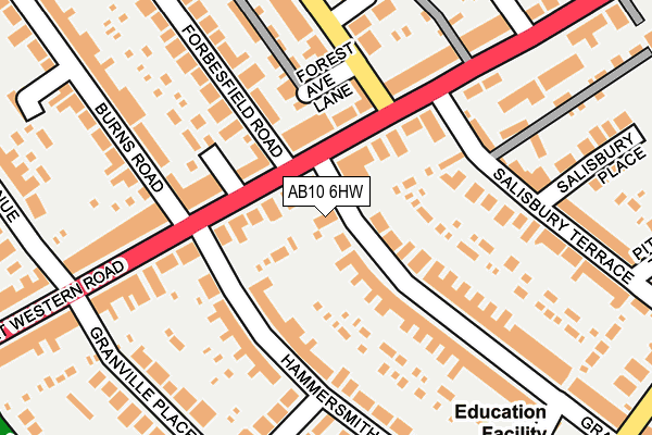 AB10 6HW map - OS OpenMap – Local (Ordnance Survey) AB10 6HW map - OS OpenMap – Local (Ordnance Survey)