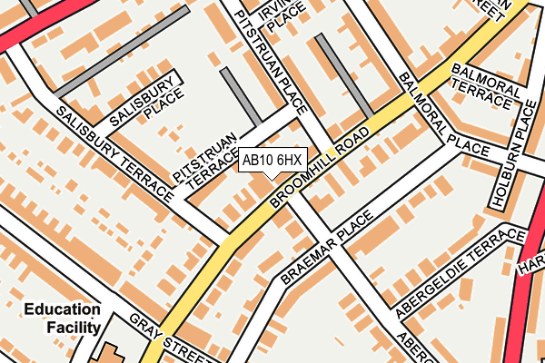 AB10 6HX map - OS OpenMap – Local (Ordnance Survey) AB10 6HX map - OS OpenMap – Local (Ordnance Survey)