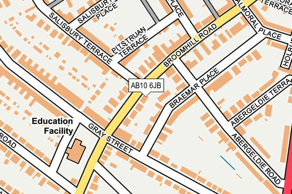 AB10 6JB map - OS OpenMap – Local (Ordnance Survey) AB10 6JB map - OS OpenMap – Local (Ordnance Survey)