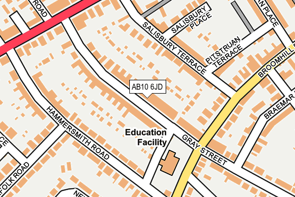 AB10 6JD map - OS OpenMap – Local (Ordnance Survey) AB10 6JD map - OS OpenMap – Local (Ordnance Survey)