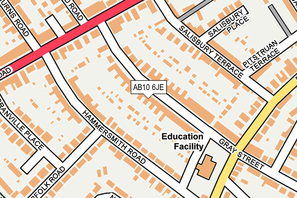 AB10 6JE map - OS OpenMap – Local (Ordnance Survey) AB10 6JE map - OS OpenMap – Local (Ordnance Survey)