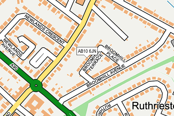 AB10 6JN map - OS OpenMap – Local (Ordnance Survey) AB10 6JN map - OS OpenMap – Local (Ordnance Survey)