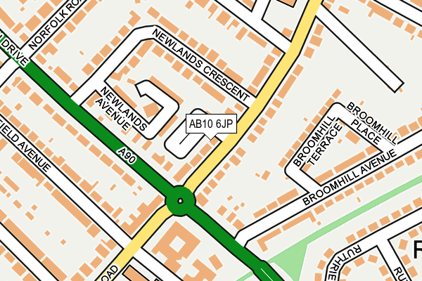 AB10 6JP map - OS OpenMap – Local (Ordnance Survey) AB10 6JP map - OS OpenMap – Local (Ordnance Survey)