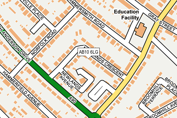 AB10 6LG map - OS OpenMap – Local (Ordnance Survey) AB10 6LG map - OS OpenMap – Local (Ordnance Survey)