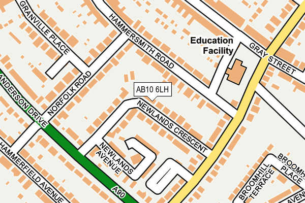 AB10 6LH map - OS OpenMap – Local (Ordnance Survey) AB10 6LH map - OS OpenMap – Local (Ordnance Survey)