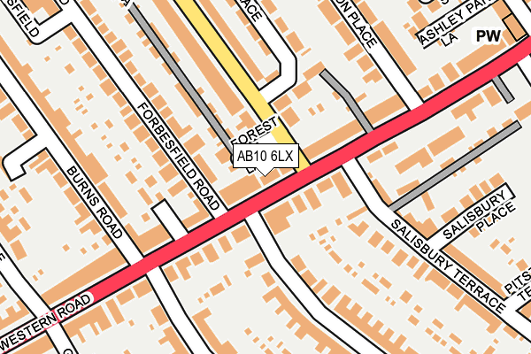 AB10 6LX map - OS OpenMap – Local (Ordnance Survey) AB10 6LX map - OS OpenMap – Local (Ordnance Survey)