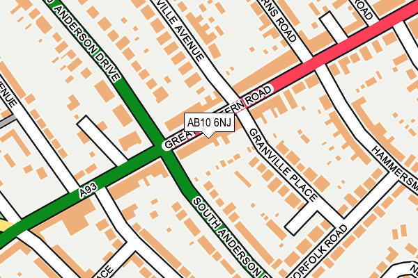 AB10 6NJ map - OS OpenMap – Local (Ordnance Survey) AB10 6NJ map - OS OpenMap – Local (Ordnance Survey)