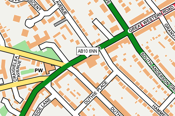 AB10 6NN map - OS OpenMap – Local (Ordnance Survey) AB10 6NN map - OS OpenMap – Local (Ordnance Survey)
