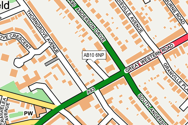 AB10 6NP map - OS OpenMap – Local (Ordnance Survey) AB10 6NP map - OS OpenMap – Local (Ordnance Survey)