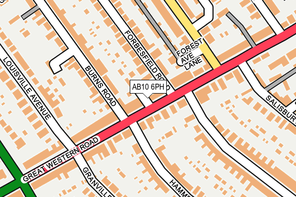 AB10 6PH map - OS OpenMap – Local (Ordnance Survey) AB10 6PH map - OS OpenMap – Local (Ordnance Survey)