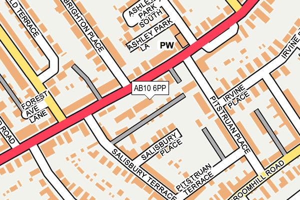 AB10 6PP map - OS OpenMap – Local (Ordnance Survey) AB10 6PP map - OS OpenMap – Local (Ordnance Survey)