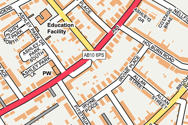 AB10 6PS map - OS OpenMap – Local (Ordnance Survey) AB10 6PS map - OS OpenMap – Local (Ordnance Survey)