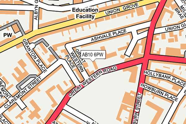 AB10 6PW map - OS OpenMap – Local (Ordnance Survey) AB10 6PW map - OS OpenMap – Local (Ordnance Survey)