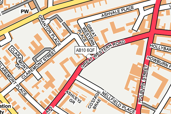 AB10 6QF map - OS OpenMap – Local (Ordnance Survey) AB10 6QF map - OS OpenMap – Local (Ordnance Survey)