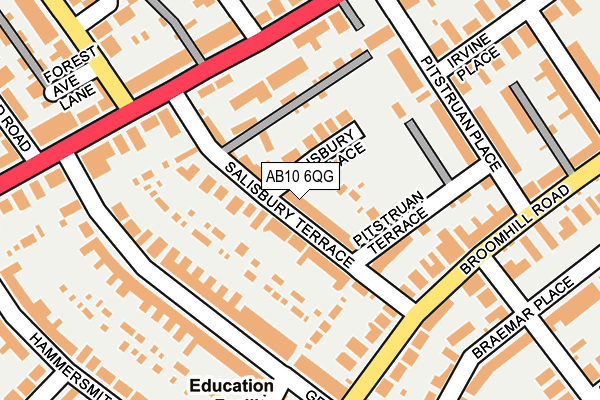 AB10 6QG map - OS OpenMap – Local (Ordnance Survey) AB10 6QG map - OS OpenMap – Local (Ordnance Survey)