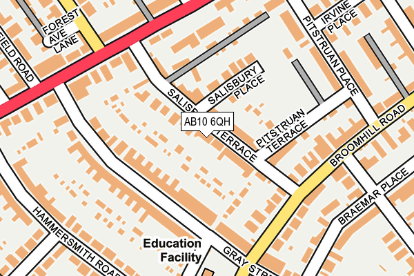 AB10 6QH map - OS OpenMap – Local (Ordnance Survey) AB10 6QH map - OS OpenMap – Local (Ordnance Survey)