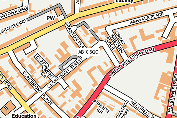 AB10 6QQ map - OS OpenMap – Local (Ordnance Survey) AB10 6QQ map - OS OpenMap – Local (Ordnance Survey)