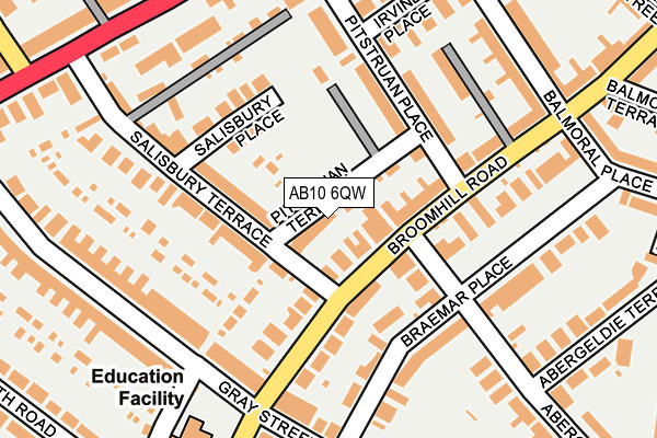 AB10 6QW map - OS OpenMap – Local (Ordnance Survey) AB10 6QW map - OS OpenMap – Local (Ordnance Survey)