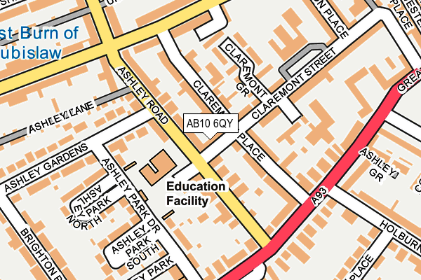 AB10 6QY map - OS OpenMap – Local (Ordnance Survey) AB10 6QY map - OS OpenMap – Local (Ordnance Survey)