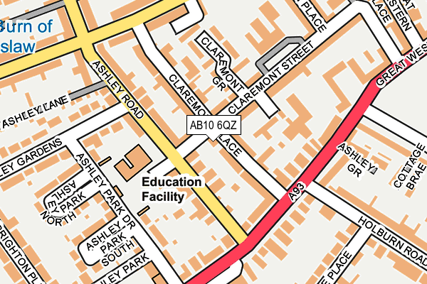 AB10 6QZ map - OS OpenMap – Local (Ordnance Survey) AB10 6QZ map - OS OpenMap – Local (Ordnance Survey)
