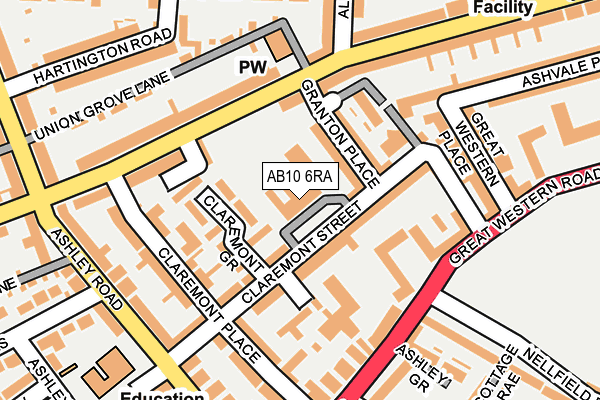 AB10 6RA map - OS OpenMap – Local (Ordnance Survey) AB10 6RA map - OS OpenMap – Local (Ordnance Survey)