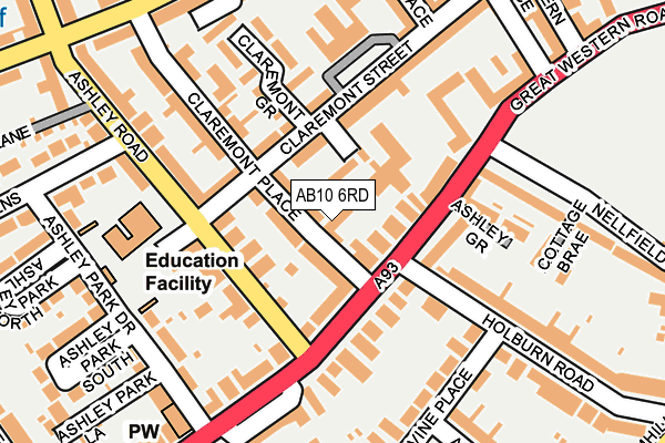 AB10 6RD map - OS OpenMap – Local (Ordnance Survey) AB10 6RD map - OS OpenMap – Local (Ordnance Survey)