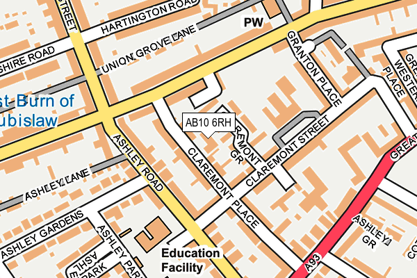 AB10 6RH map - OS OpenMap – Local (Ordnance Survey) AB10 6RH map - OS OpenMap – Local (Ordnance Survey)