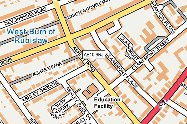 AB10 6RJ map - OS OpenMap – Local (Ordnance Survey) AB10 6RJ map - OS OpenMap – Local (Ordnance Survey)