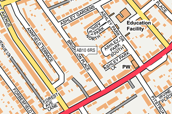 AB10 6RS map - OS OpenMap – Local (Ordnance Survey) AB10 6RS map - OS OpenMap – Local (Ordnance Survey)
