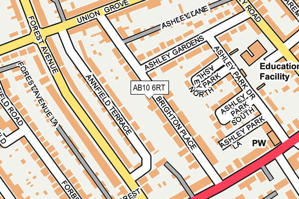 AB10 6RT map - OS OpenMap – Local (Ordnance Survey) AB10 6RT map - OS OpenMap – Local (Ordnance Survey)