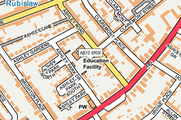 AB10 6RW map - OS OpenMap – Local (Ordnance Survey) AB10 6RW map - OS OpenMap – Local (Ordnance Survey)