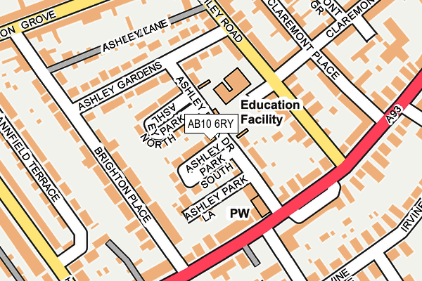 AB10 6RY map - OS OpenMap – Local (Ordnance Survey) AB10 6RY map - OS OpenMap – Local (Ordnance Survey)