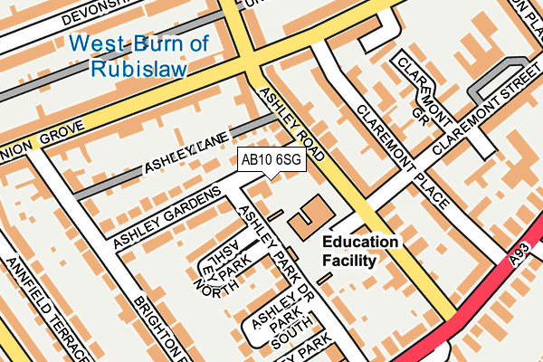 AB10 6SG map - OS OpenMap – Local (Ordnance Survey) AB10 6SG map - OS OpenMap – Local (Ordnance Survey)