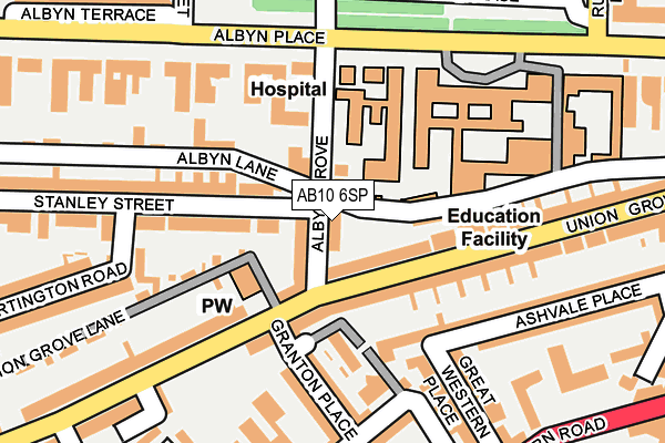 AB10 6SP map - OS OpenMap – Local (Ordnance Survey) AB10 6SP map - OS OpenMap – Local (Ordnance Survey)