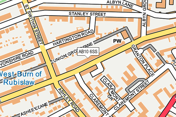 AB10 6SS map - OS OpenMap – Local (Ordnance Survey) AB10 6SS map - OS OpenMap – Local (Ordnance Survey)