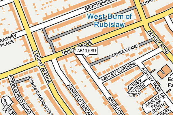 AB10 6SU map - OS OpenMap – Local (Ordnance Survey) AB10 6SU map - OS OpenMap – Local (Ordnance Survey)