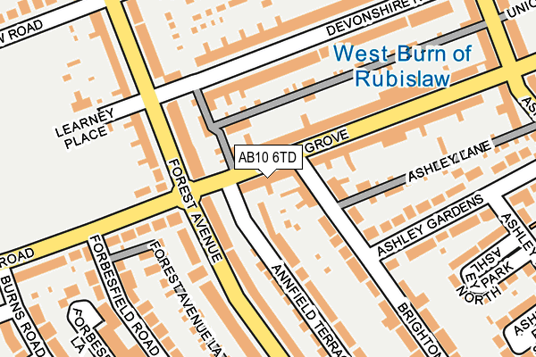 AB10 6TD map - OS OpenMap – Local (Ordnance Survey) AB10 6TD map - OS OpenMap – Local (Ordnance Survey)