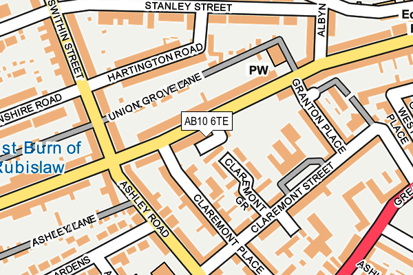 AB10 6TE map - OS OpenMap – Local (Ordnance Survey) AB10 6TE map - OS OpenMap – Local (Ordnance Survey)