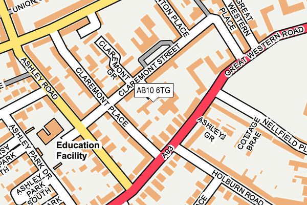 AB10 6TG map - OS OpenMap – Local (Ordnance Survey) AB10 6TG map - OS OpenMap – Local (Ordnance Survey)