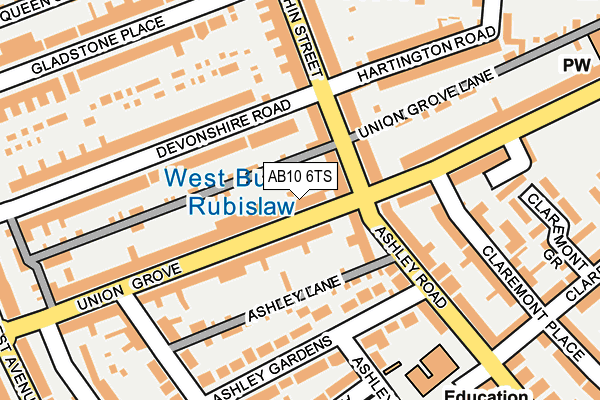AB10 6TS map - OS OpenMap – Local (Ordnance Survey) AB10 6TS map - OS OpenMap – Local (Ordnance Survey)