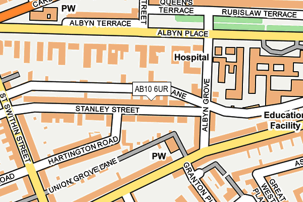 AB10 6UR map - OS OpenMap – Local (Ordnance Survey) AB10 6UR map - OS OpenMap – Local (Ordnance Survey)