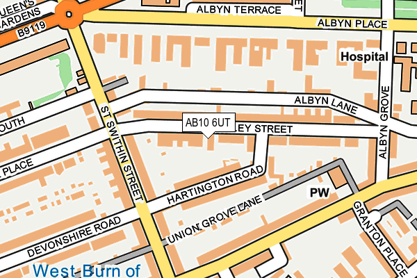 AB10 6UT map - OS OpenMap – Local (Ordnance Survey) AB10 6UT map - OS OpenMap – Local (Ordnance Survey)