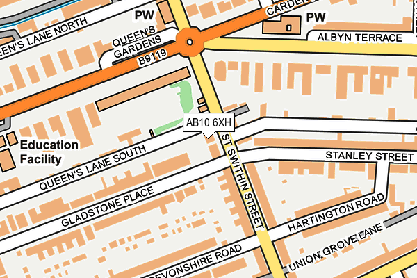 AB10 6XH map - OS OpenMap – Local (Ordnance Survey) AB10 6XH map - OS OpenMap – Local (Ordnance Survey)
