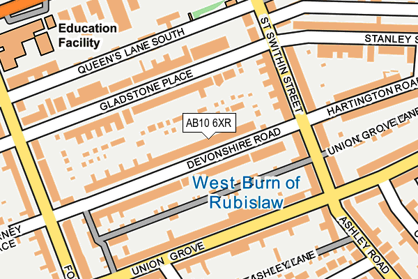 AB10 6XR map - OS OpenMap – Local (Ordnance Survey) AB10 6XR map - OS OpenMap – Local (Ordnance Survey)