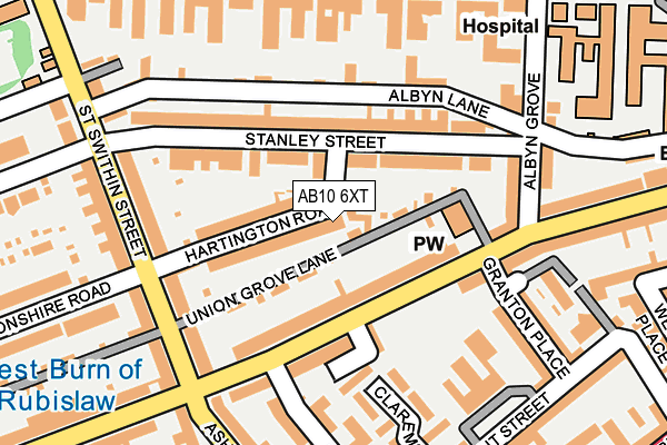 AB10 6XT map - OS OpenMap – Local (Ordnance Survey) AB10 6XT map - OS OpenMap – Local (Ordnance Survey)