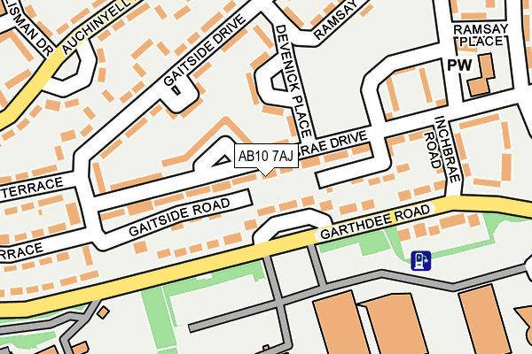 AB10 7AJ map - OS OpenMap – Local (Ordnance Survey) AB10 7AJ map - OS OpenMap – Local (Ordnance Survey)