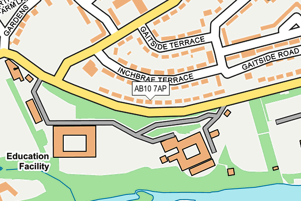 AB10 7AP map - OS OpenMap – Local (Ordnance Survey) AB10 7AP map - OS OpenMap – Local (Ordnance Survey)